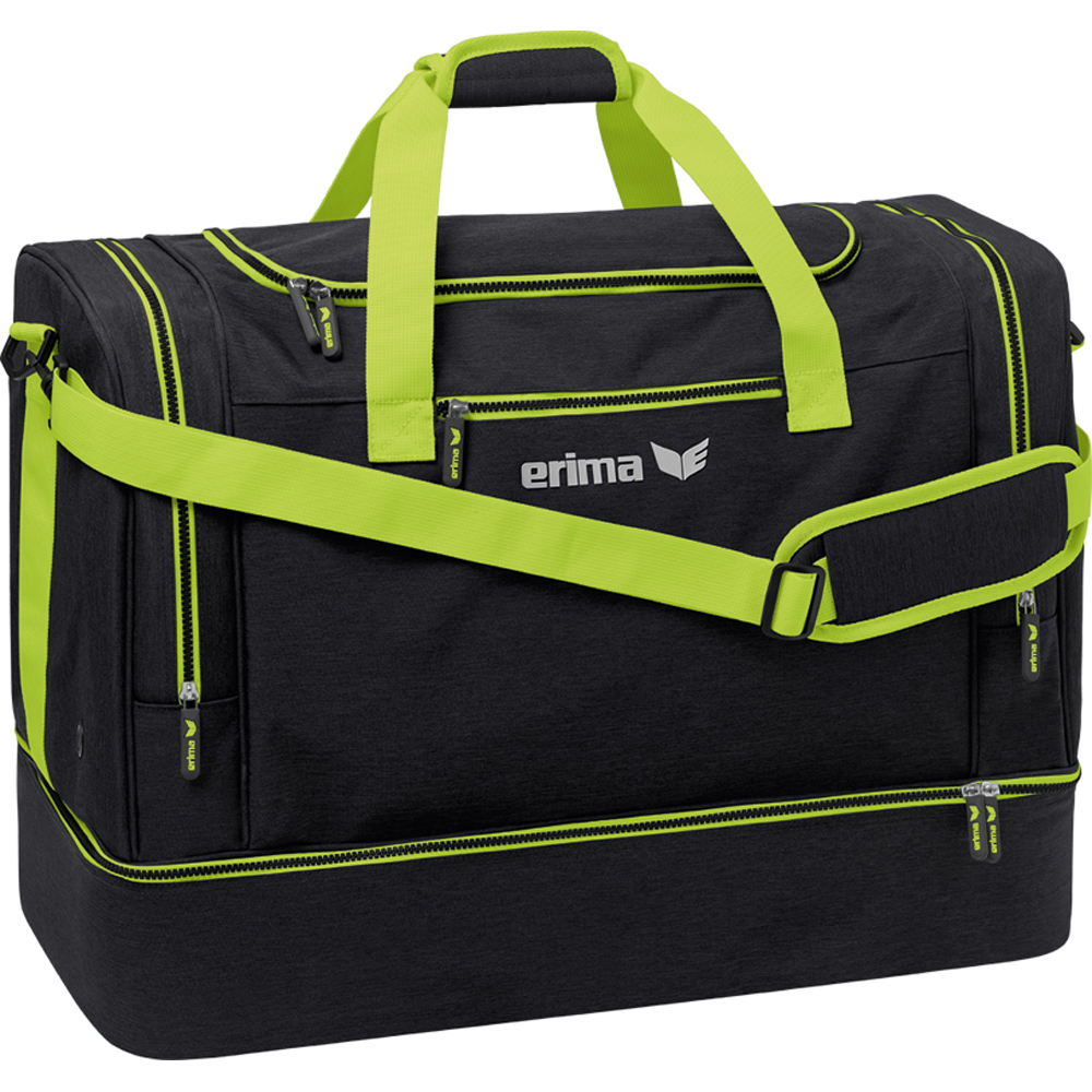 Erima Sporttasche mit Bodenfach Squad schwarz-grün