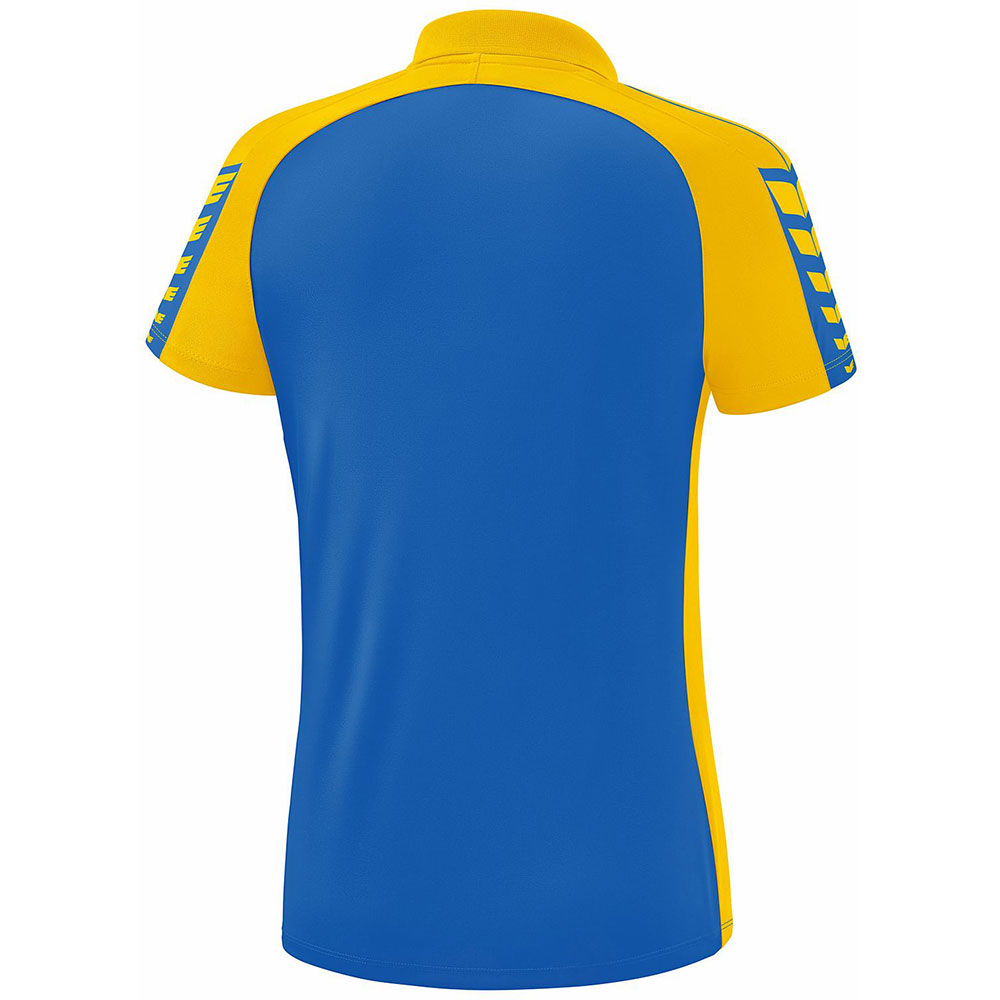 Erima Damen Polo Shirt Six Wings blau-gelb