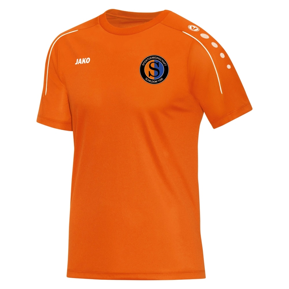 SG Schildow T-Shirt Classico orange-weiß