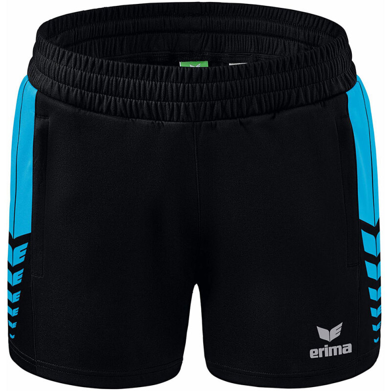 Erima Damen Training Shorts Six Wings schwarz-blau