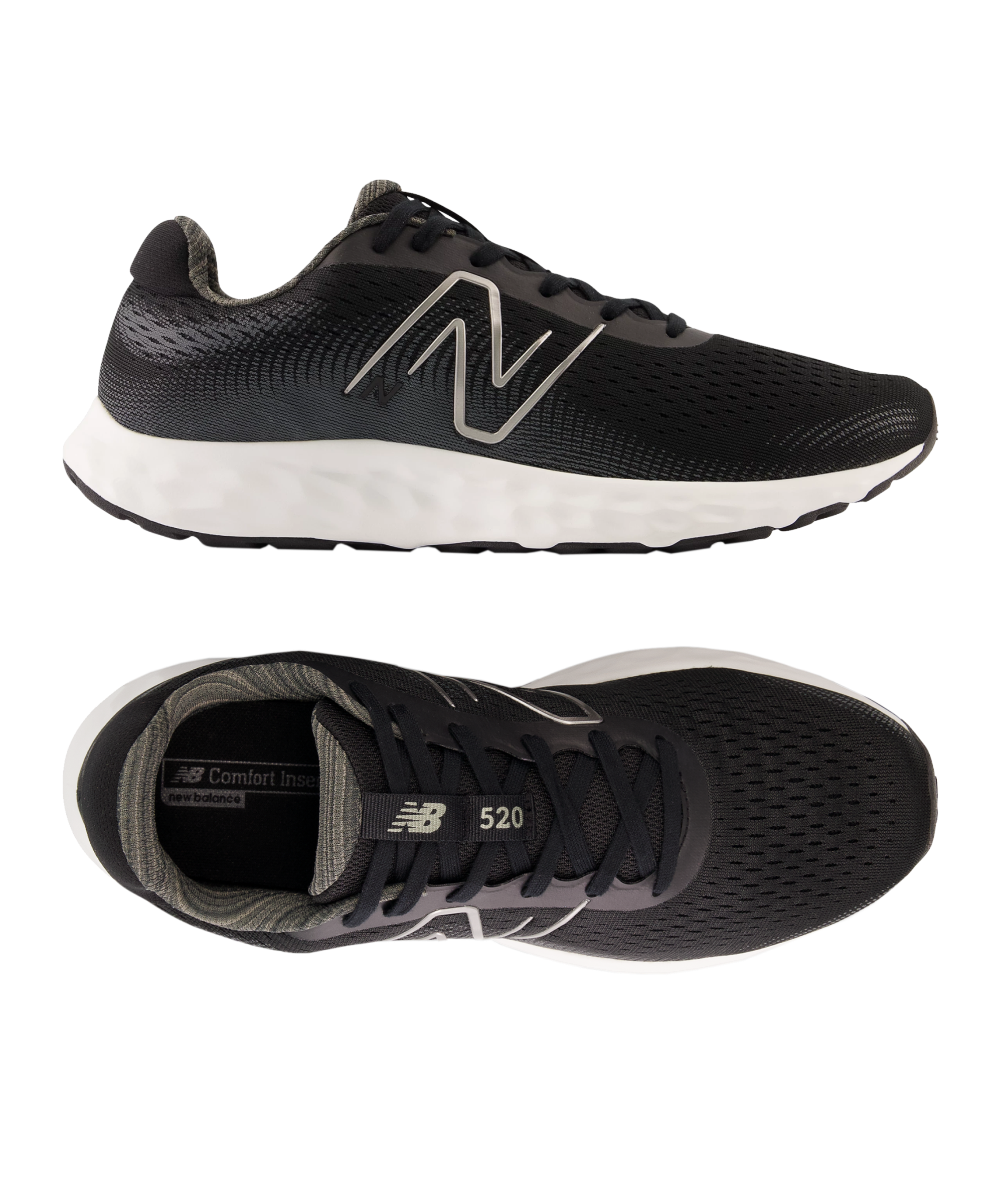 New Balance 520 Schwarz Schwarz Laufschuh