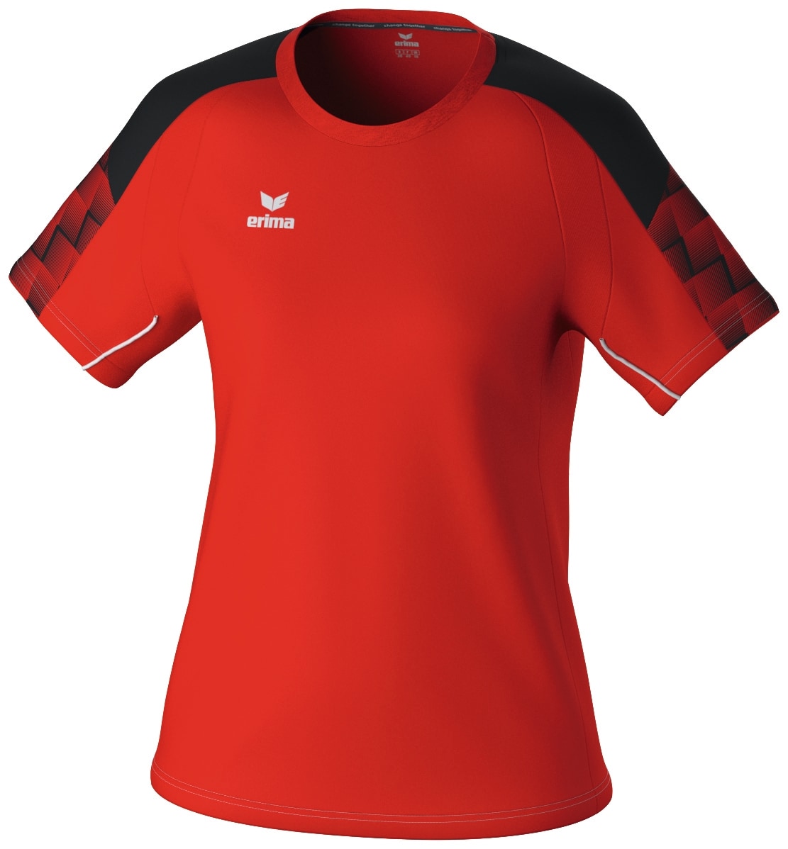 Erima Damen EVO STAR T-Shirt rot schwarz