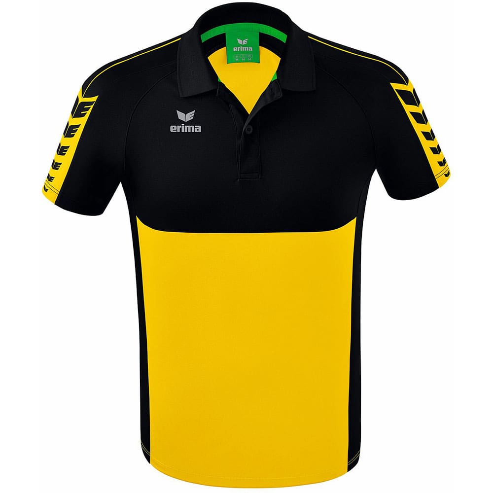 Erima Herren Polo Shirt Six Wings gelb-schwarz