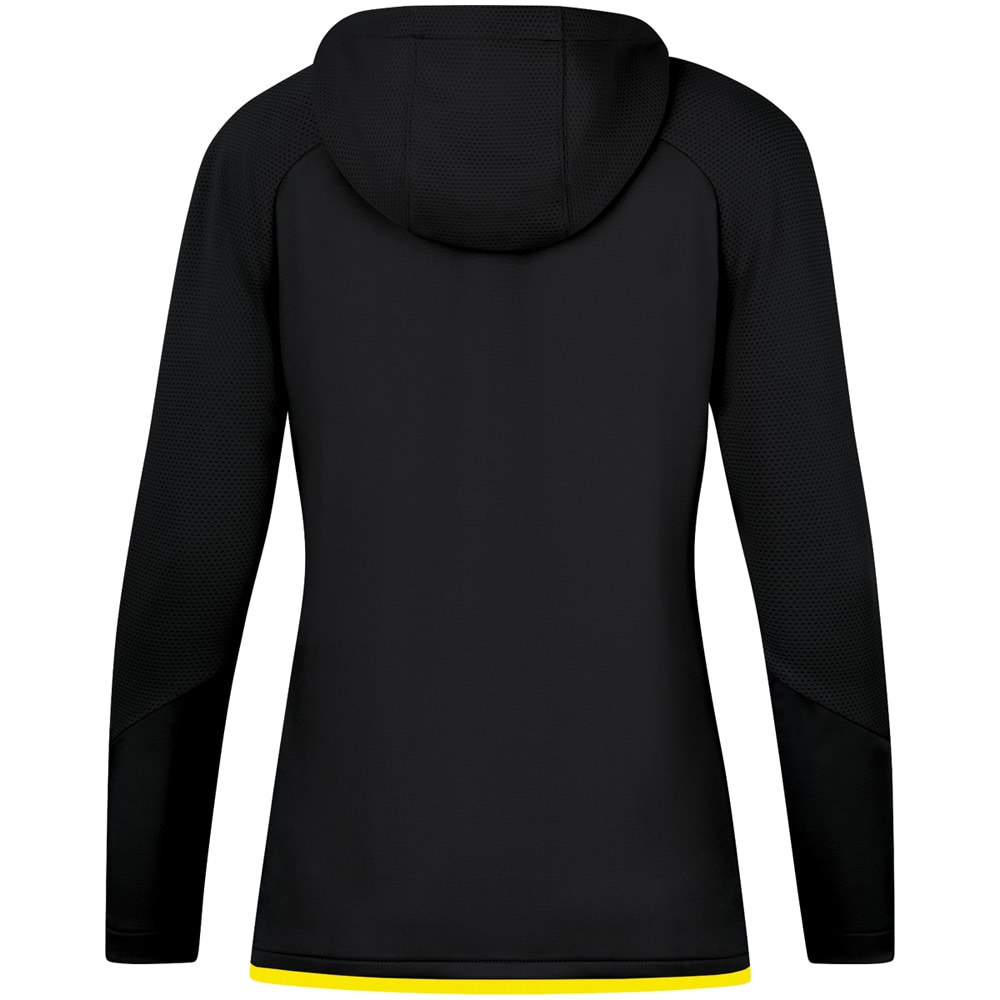 Jako Damen Trainingsjacke mit Kapuze Challenge schwarz-gelb