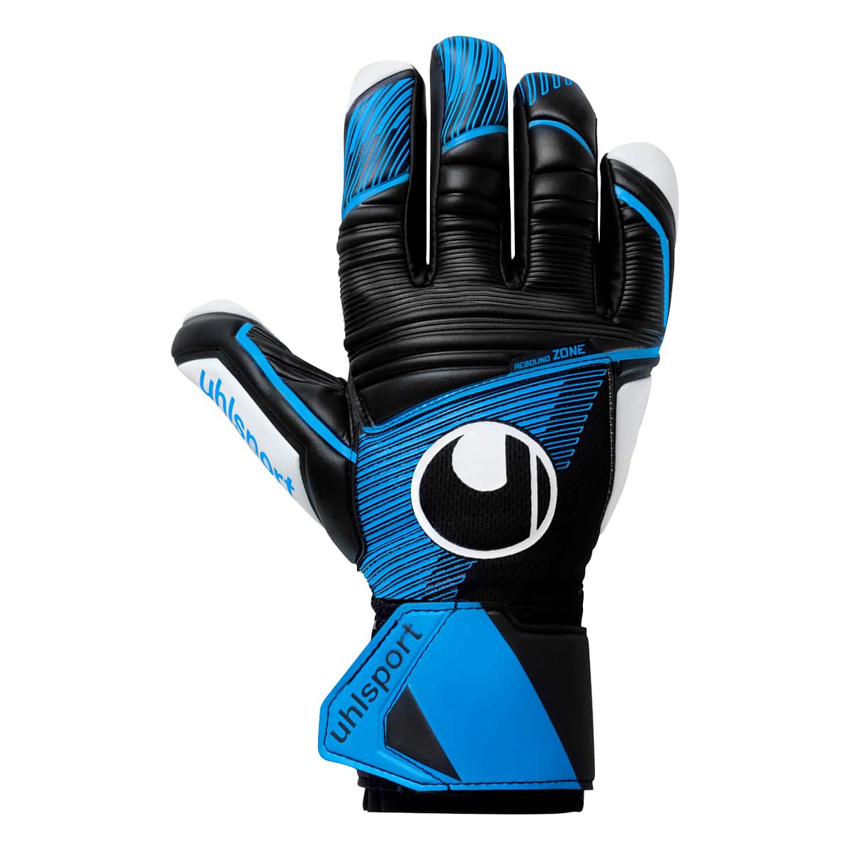 uhlsport Torwarthandschuh uhlsport Soft HN Comp schwarz/fluo blau/weiß