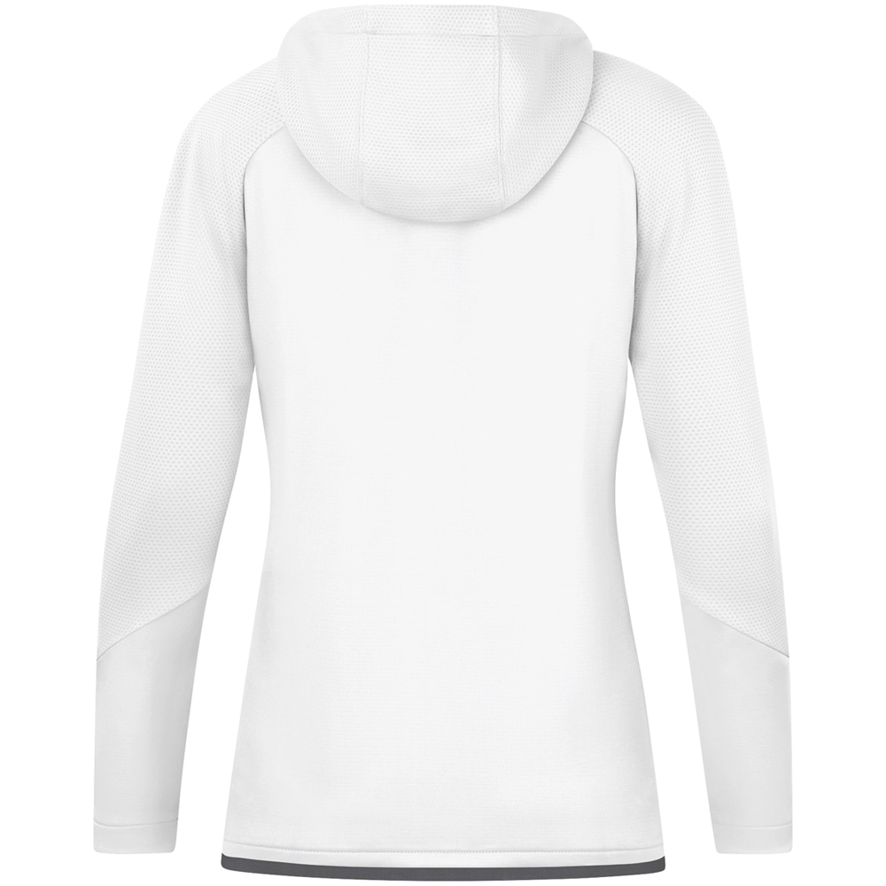 Jako Damen Trainingsjacke mit Kapuze Challenge weiß-grau
