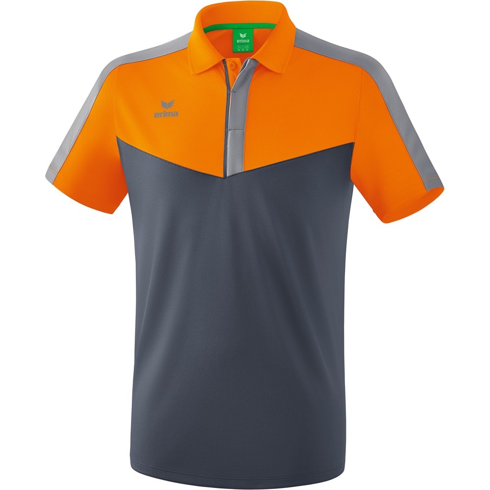 Erima Herren Poloshirt Squad orange-grau