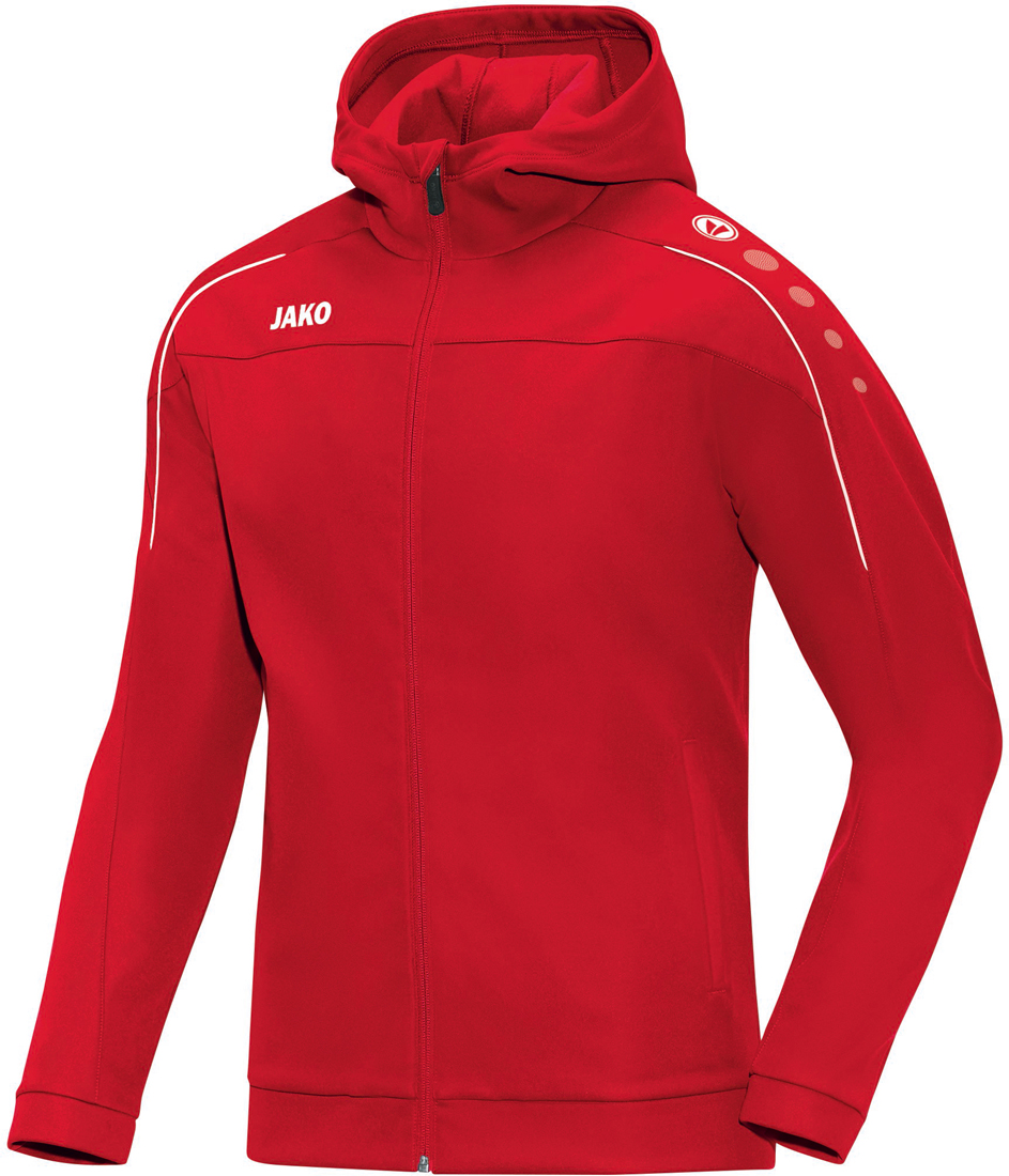 Jako Classico Damen Kapuzenjacke rot