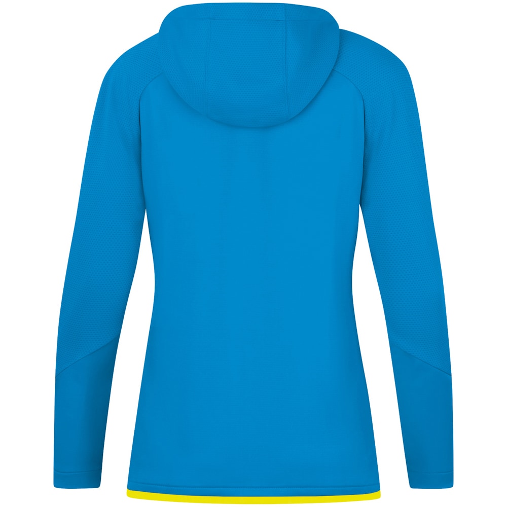 Jako Damen Trainingsjacke mit Kapuze Challenge blau-gelb