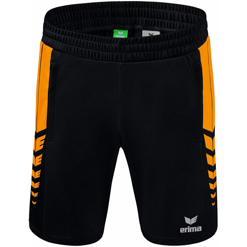 Erima Herren Training Shorts Six Wings schwarz-orange