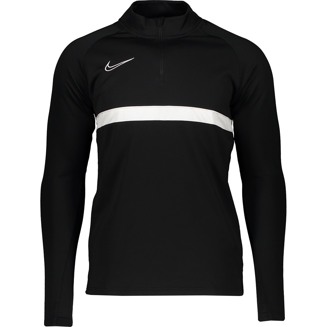 Nike Herren Langarm Drill Top Academy schwarz-weiß