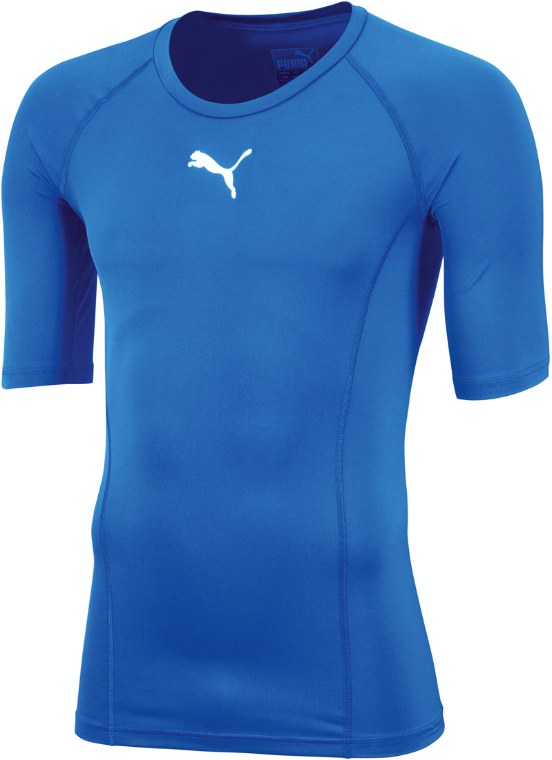 Puma Liga Baselayer Kurzarm Shirt electric blue lemonade