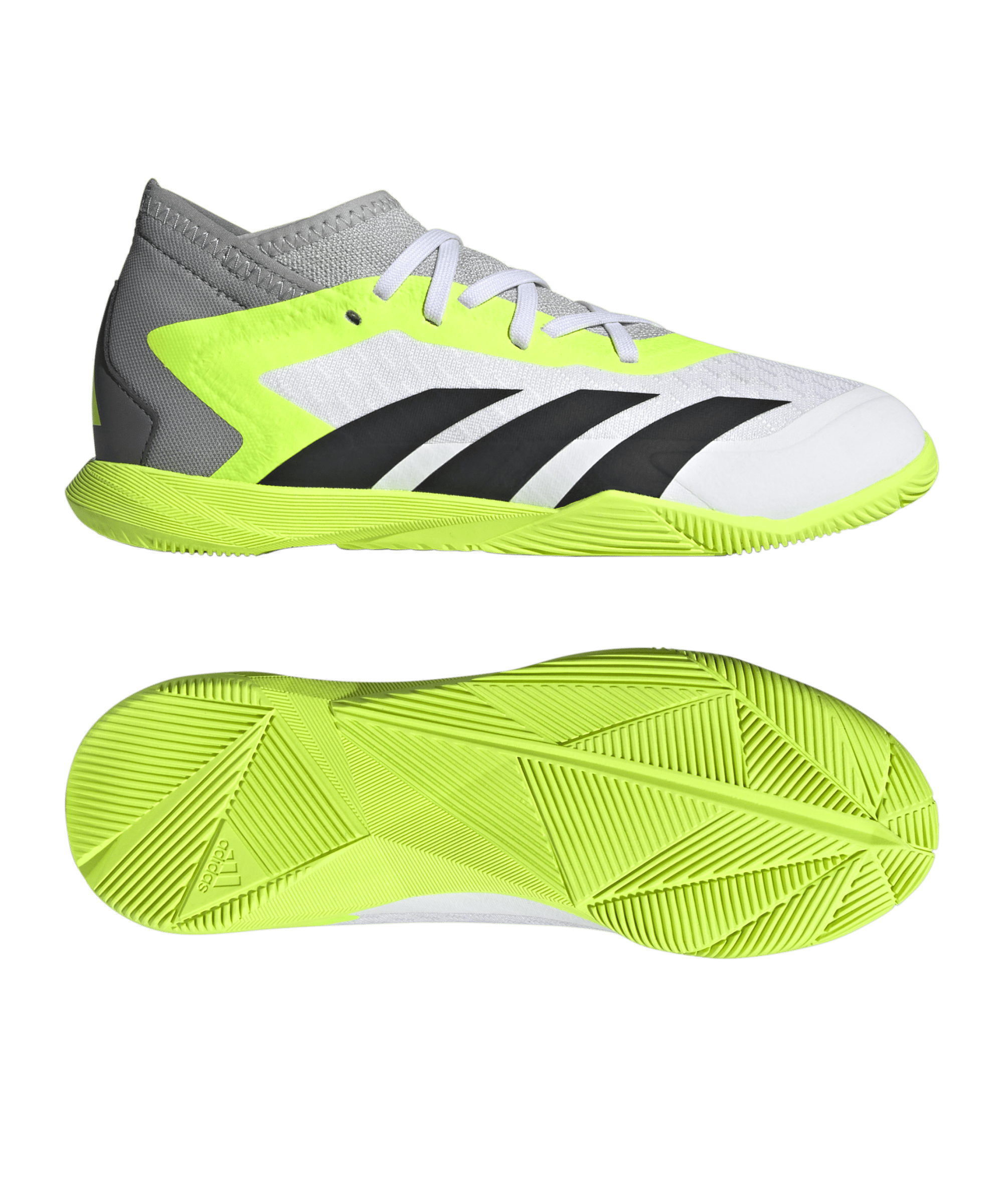 Adidas Fußballschuh Kinder Predator Accuracy.3 IN Halle Crazyrush weiß schwarz gelb