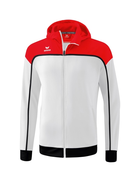 erima Kinder CHANGE by erima Trainingsjacke mit Kapuze weiß/rot/schwarz