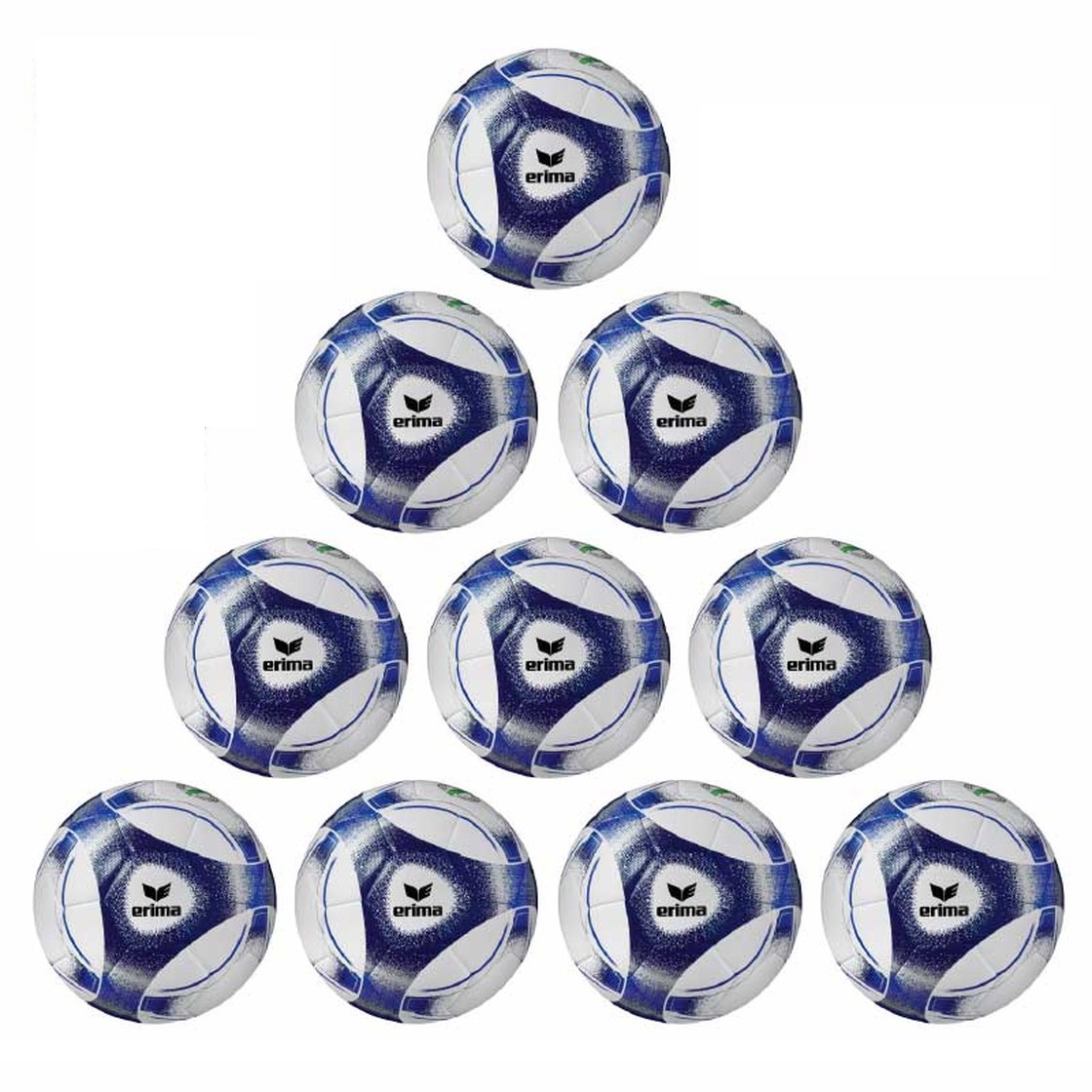 Erima Ballpaket 10x Hybrid Trainingsball 2.0 inkl. Ballsack