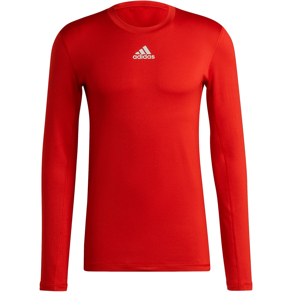 Adidas Herren Langarm Shirt Techfit Climawarm rot