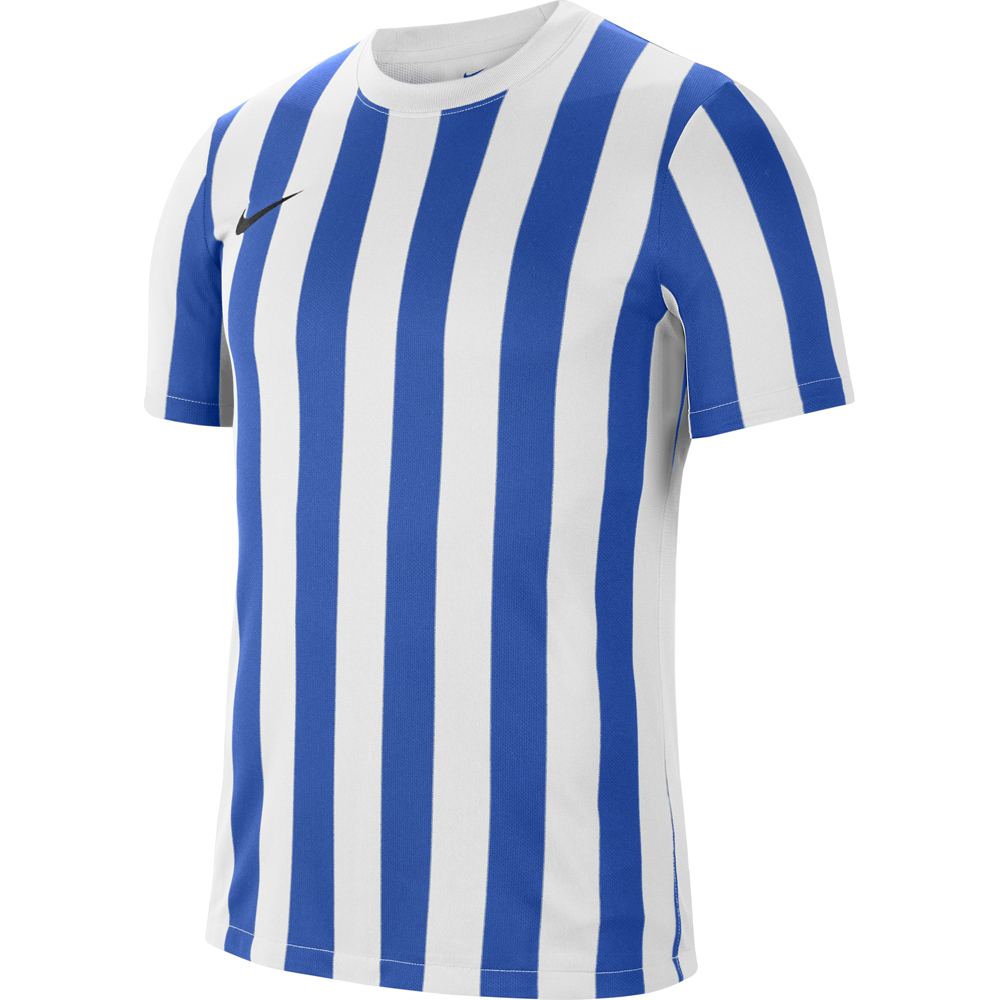 Nike Kinder Kurzarm Trikot Striped Division IV weiß-blau