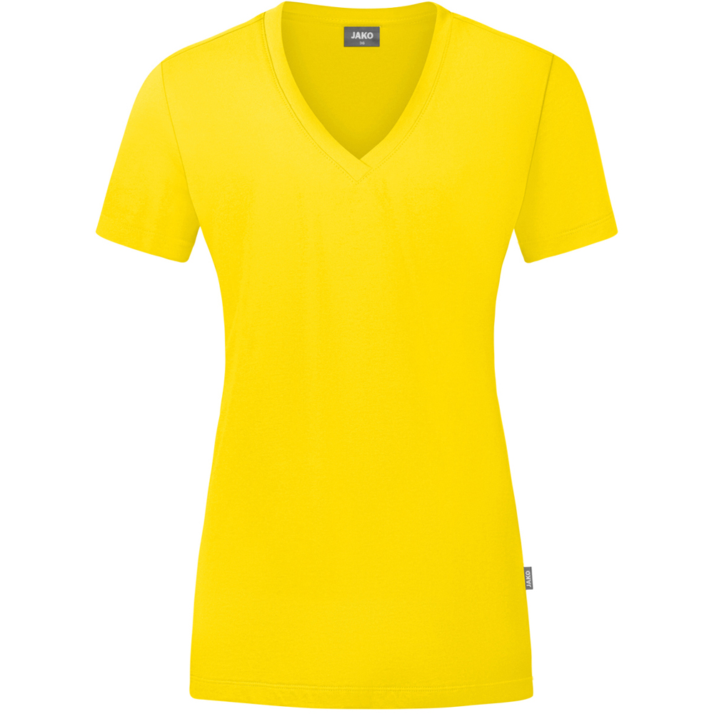 Jako Damen T-Shirt Organic gelb