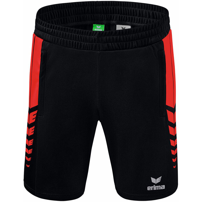 Erima Herren Training Shorts Six Wings schwarz-rot