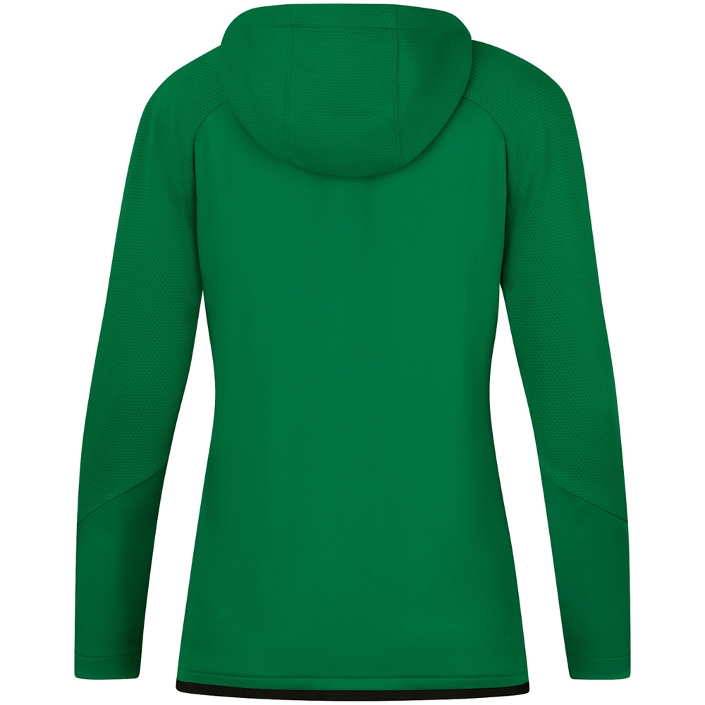 Jako Damen Trainingsjacke mit Kapuze Challenge grün-schwarz