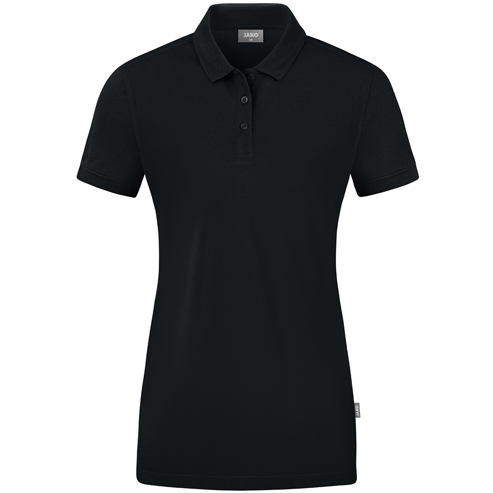 Jako Damen Polo Doubletex schwarz