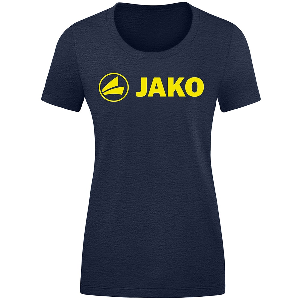 Jako Damen T-Shirt Promo blau-gelb