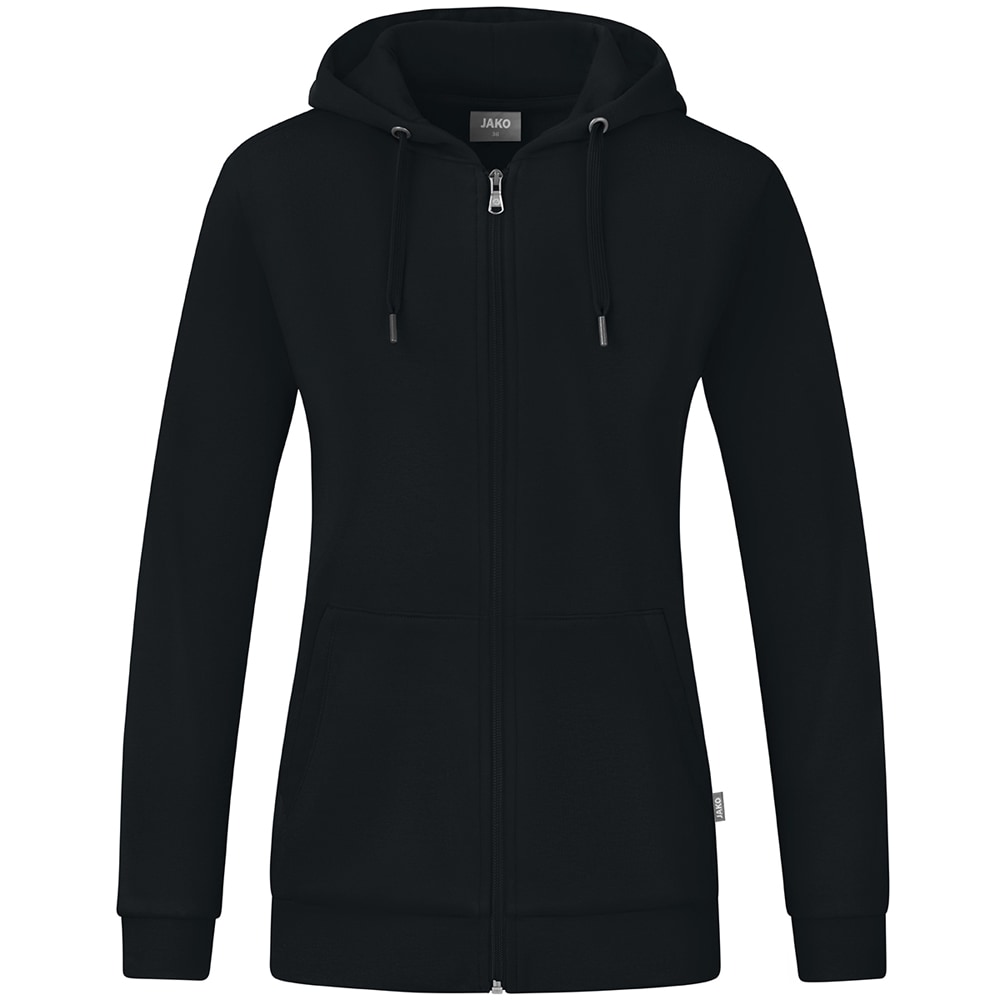 Jako Damen Kapuzenjacke Organic schwarz