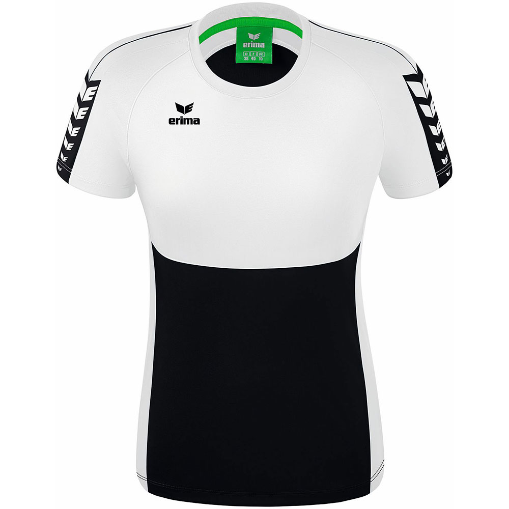Erima Damen T-Shirt Six Wings schwarz-weiß