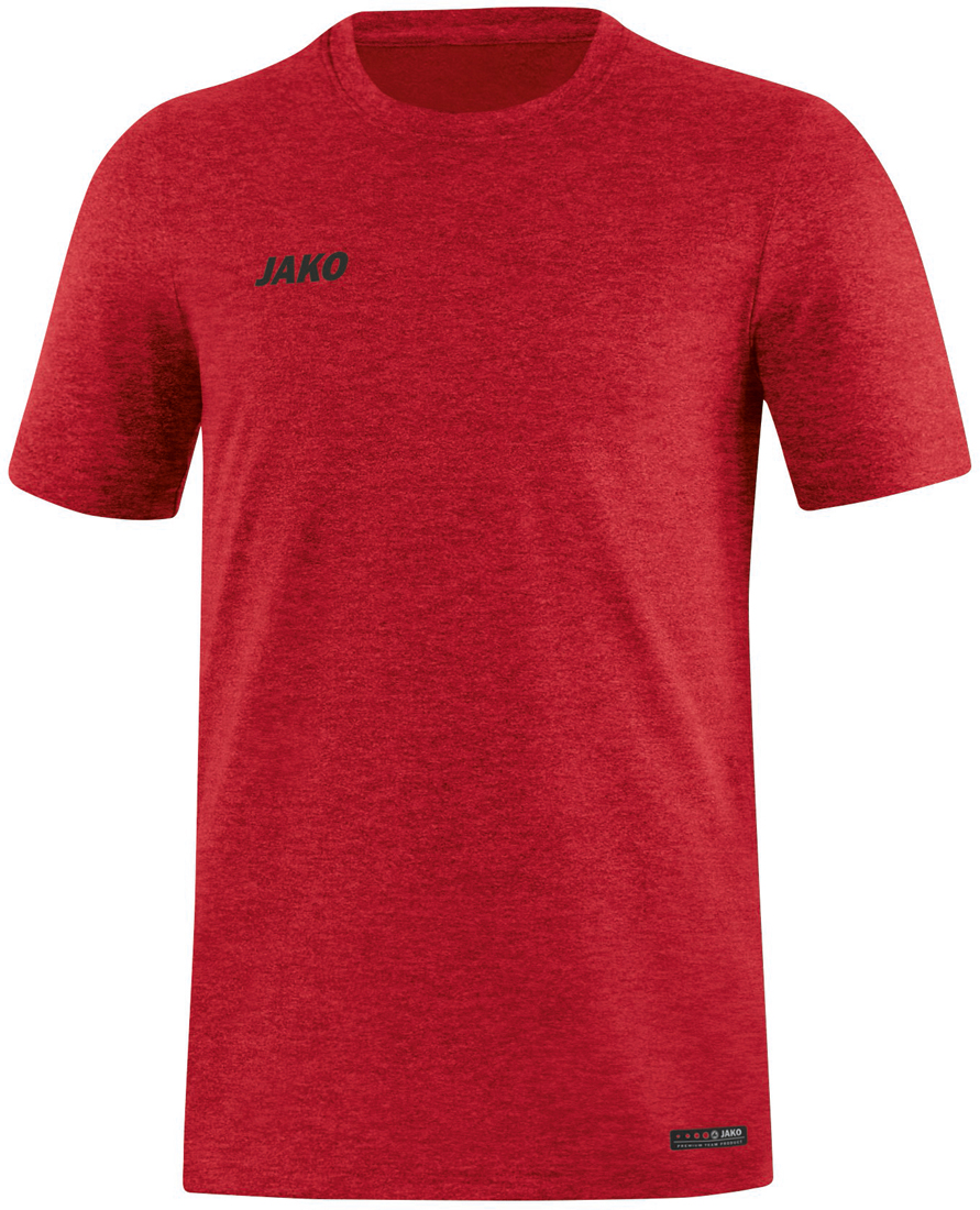 Jako Premium Basics T-Shirt rot meliert