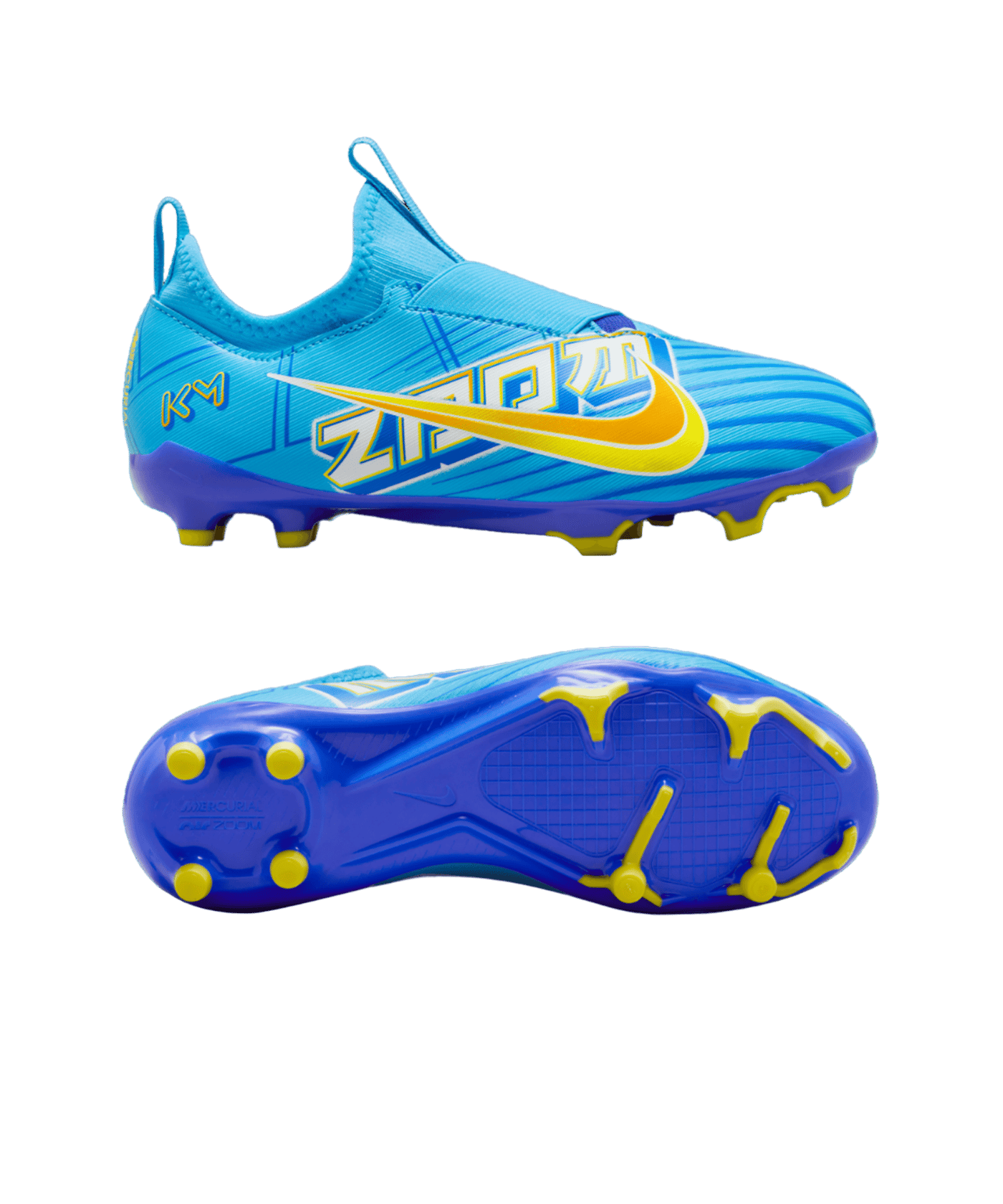 Nike Fußballschuh Air Zoom Mercurial Vapor XV Academy FG/MG Mbappe Signature Kinder blau F400