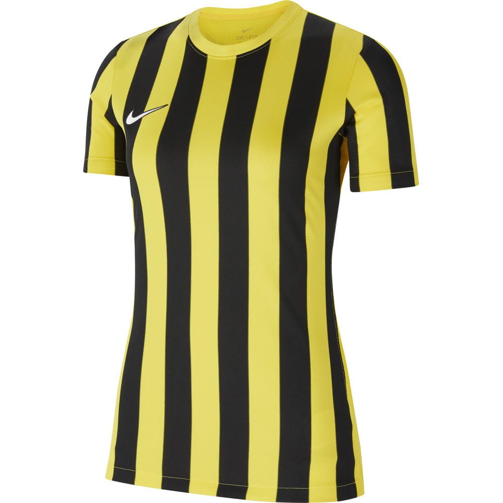 Nike Damen Kurzarm Trikot Striped Division IV gelb-schwarz