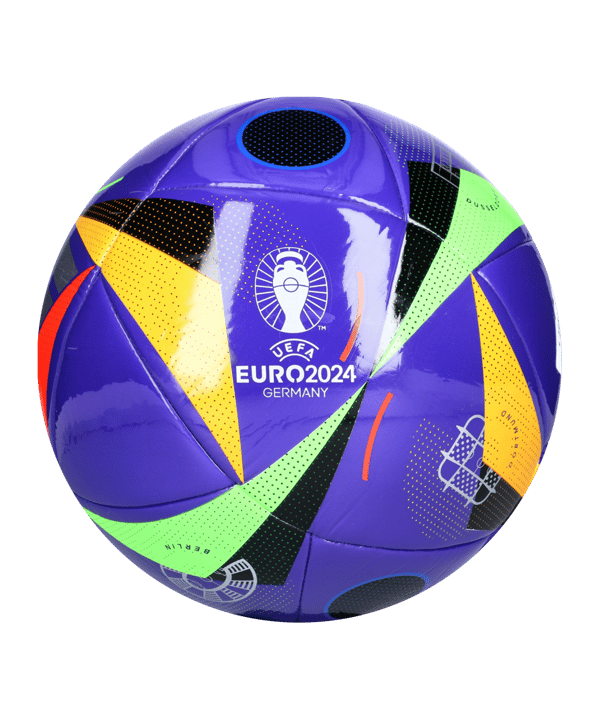 Adidas Fussballliebe Pro Beach Spielball EM 2024 Blau Schwarz Silber