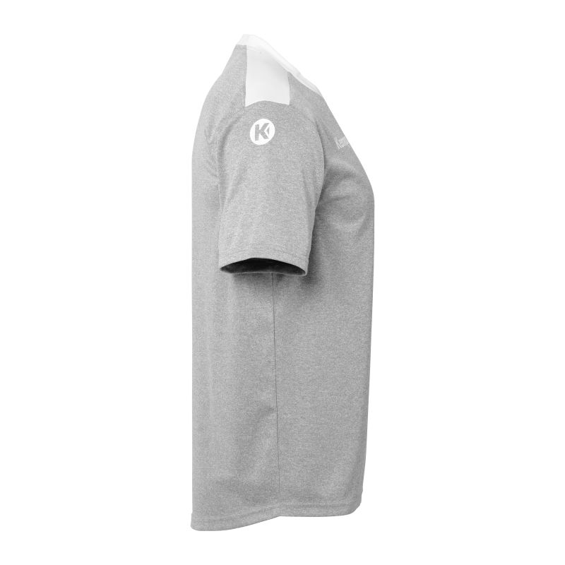 Kempa Emotion 27 Shirt Kinder dark grau melange/weiß