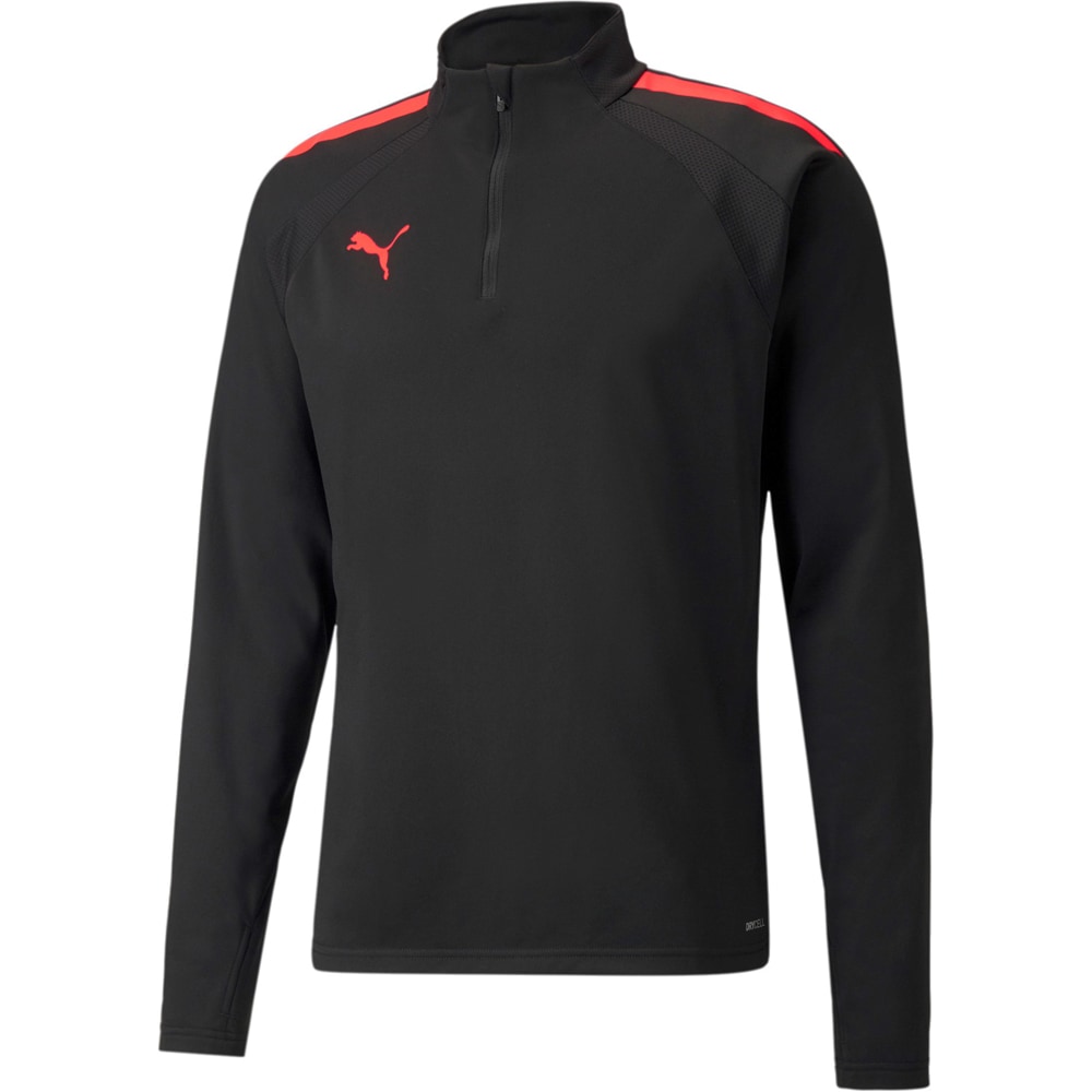 Puma 1/4 Zip Top teamLIGA schwarz-pink