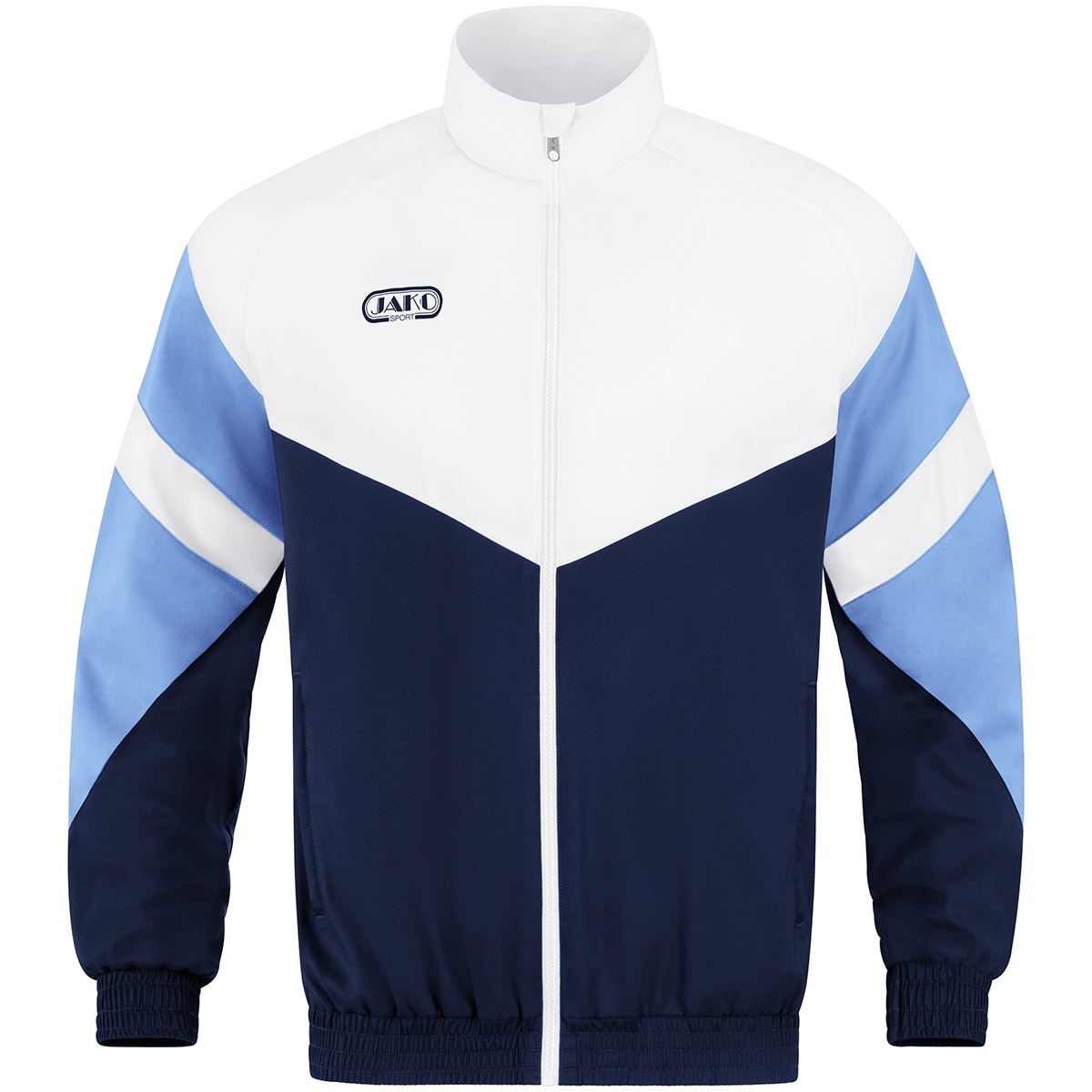 Jako Herren Freizeitjacke Retro marine/weiß/skyblue