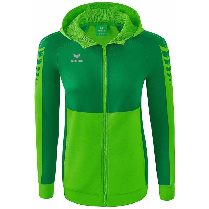 Erima Damen Trainingsjacke mit Kapuze Six Wings grün