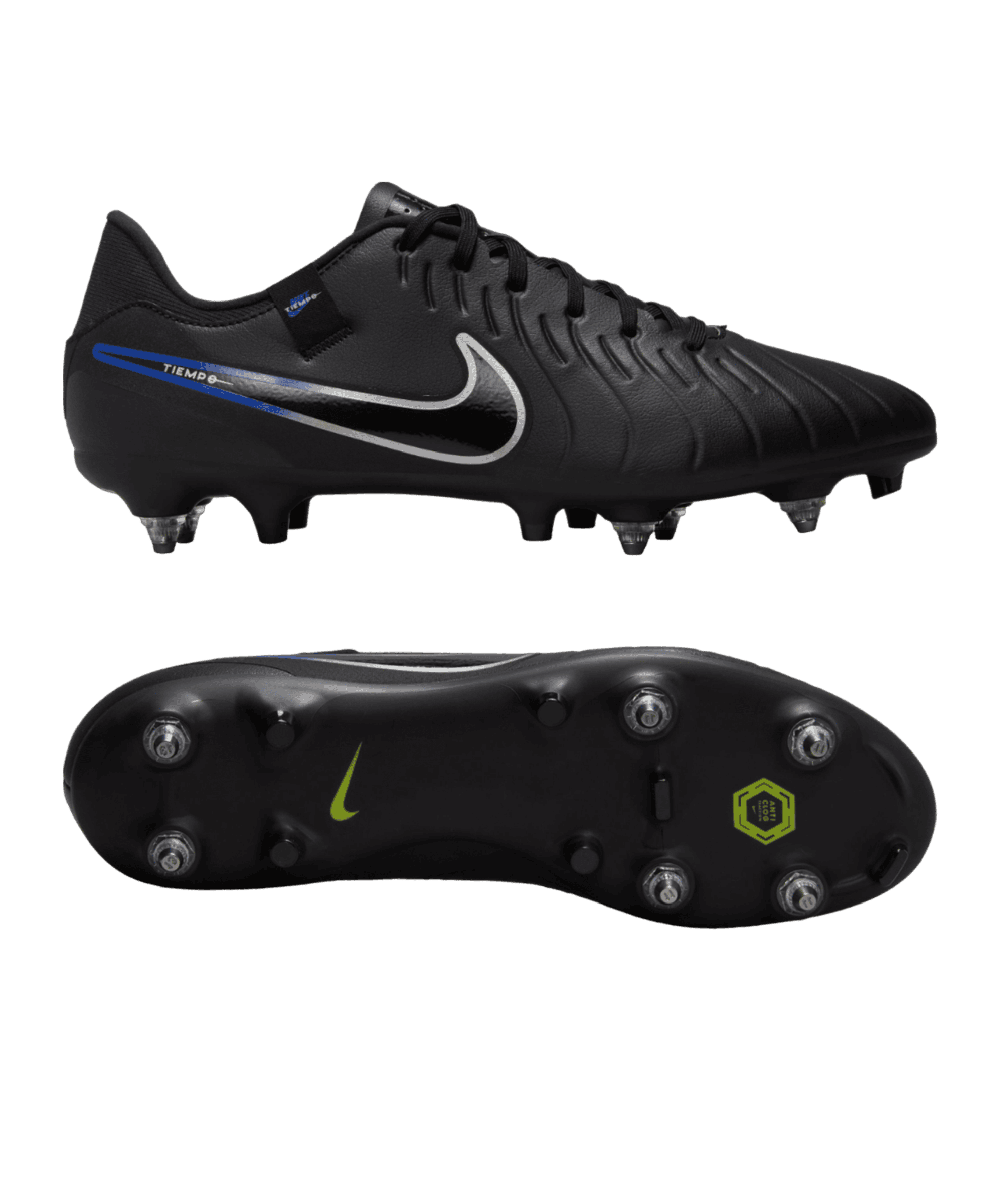 Nike Fußballschuh Tiempo Legend X Academy SG-Pro Shadow schwarz silber blau
