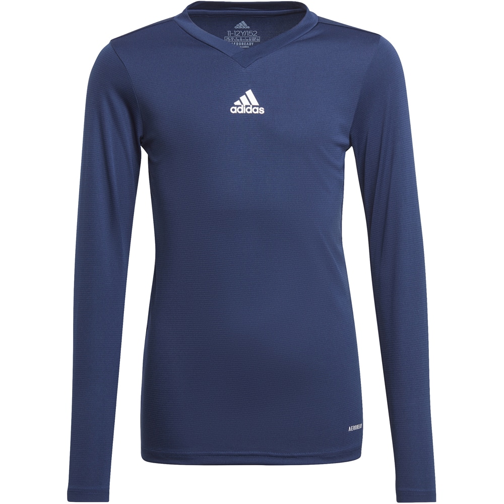 Adidas Kinder Langarm Base Shirt Team blau
