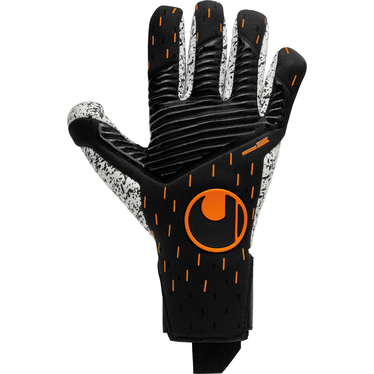 Uhlsport Torwarthandschuh Speed Contact Supergrip+ Finger Surround schwarz/weiß/fluo orange