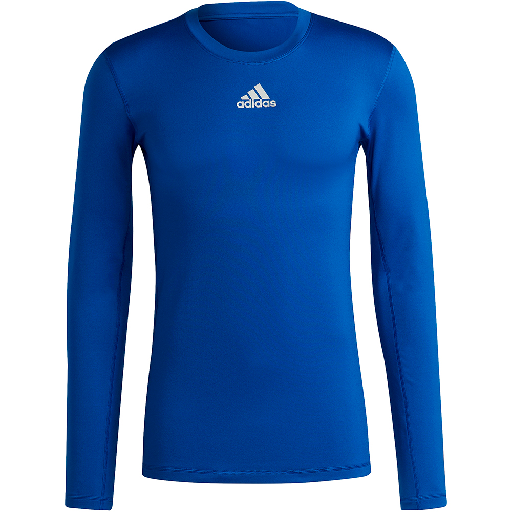Adidas Herren Langarm Shirt Techfit Climawarm blau
