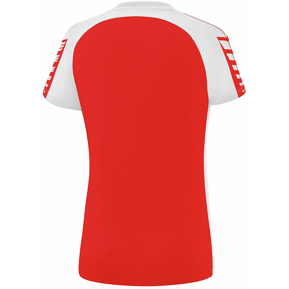 Erima Damen T-Shirt Six Wings rot-weiß