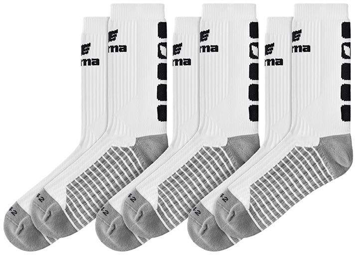 Erima Classic 5-C 3er-Pack Socken weiß-schwarz