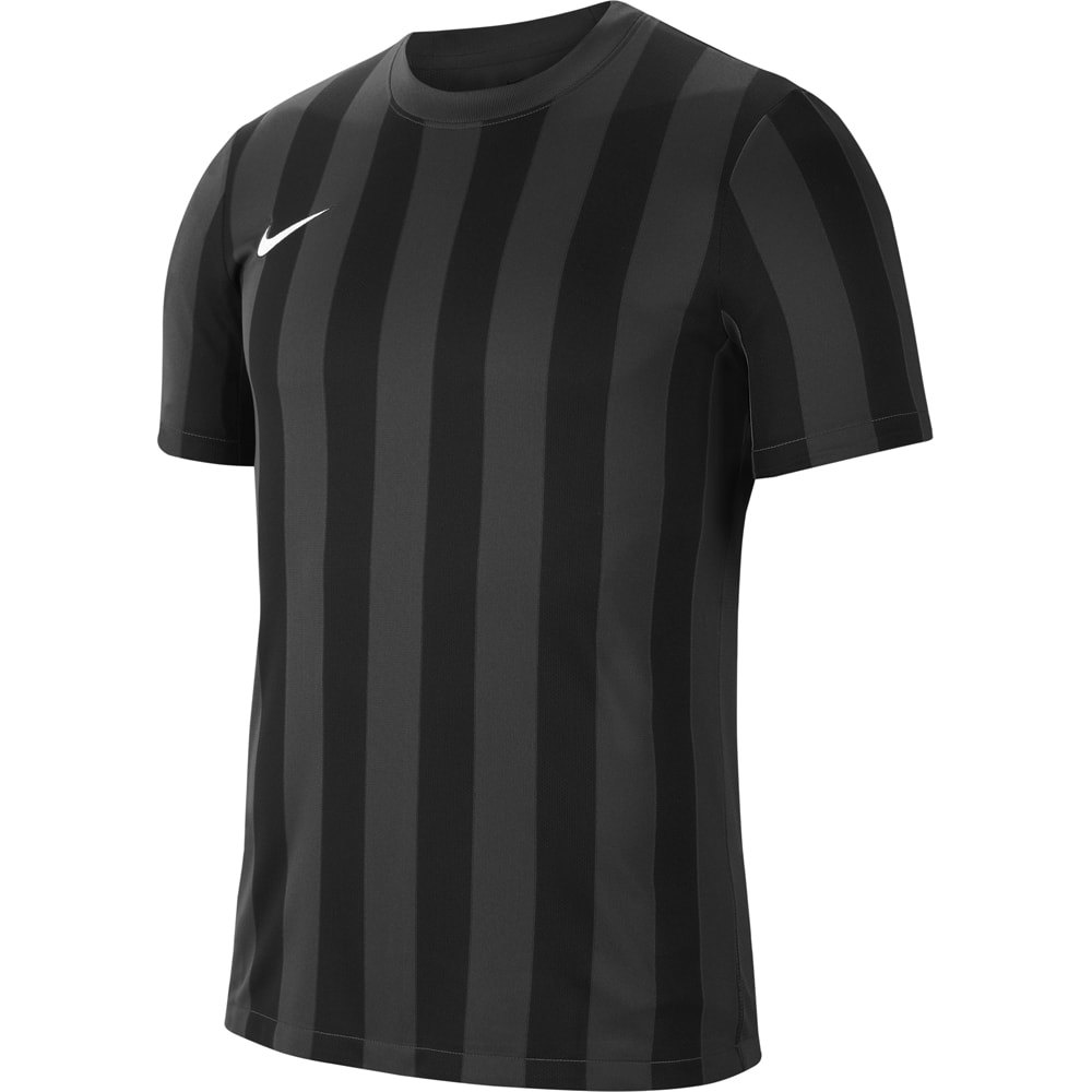 Nike Kinder Kurzarm Trikot Striped Division IV grau