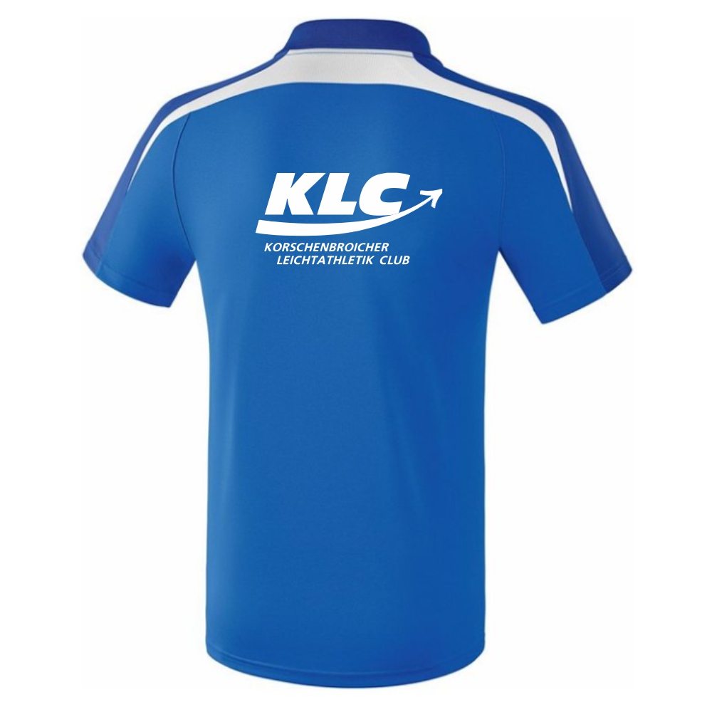 Korschenbroicher Leichtathletik Club Liga 2.0 Polo Shirt blau-weiß