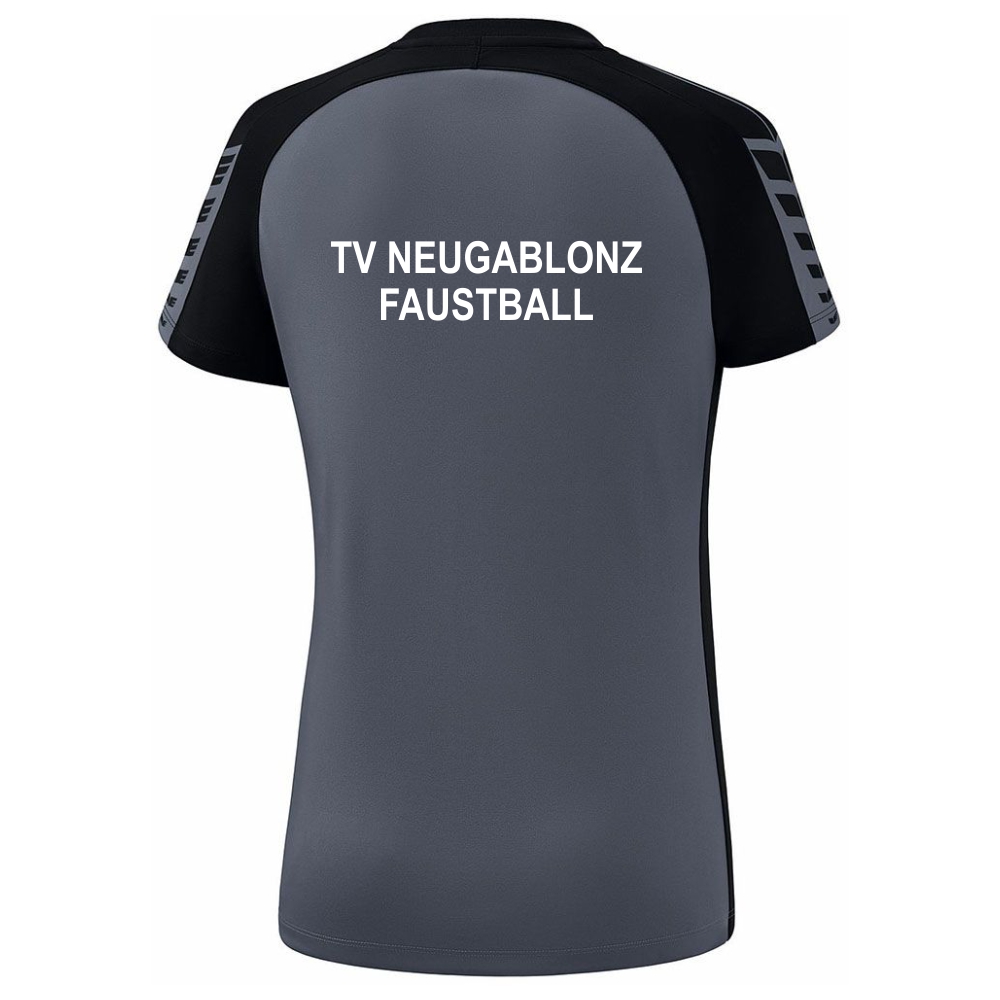 TV Neugablonz Erima Six Wings Damen T-Shirt grau-schwarz