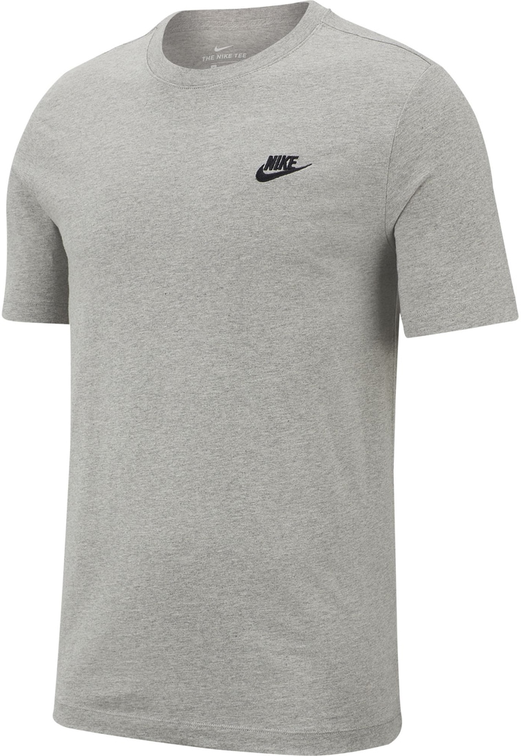 Nike Sportswear Herren Baumwoll T-Shirt grey heather-schwarz