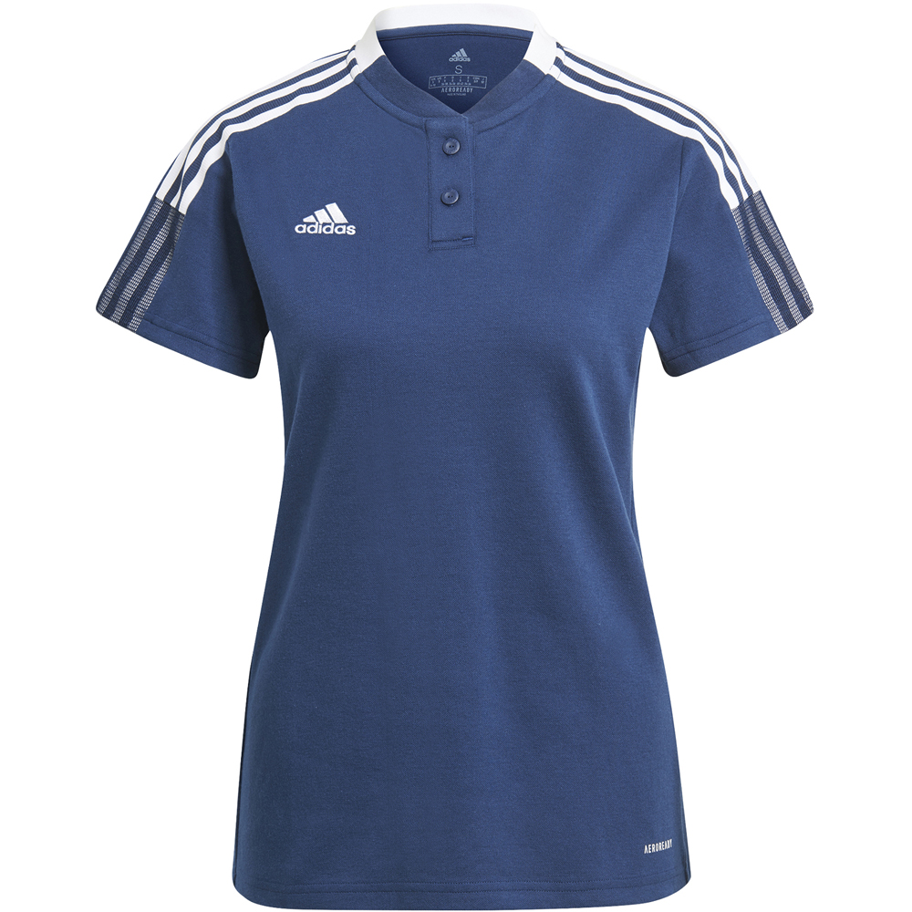 Adidas Damen Poloshirt Tiro 21 blau