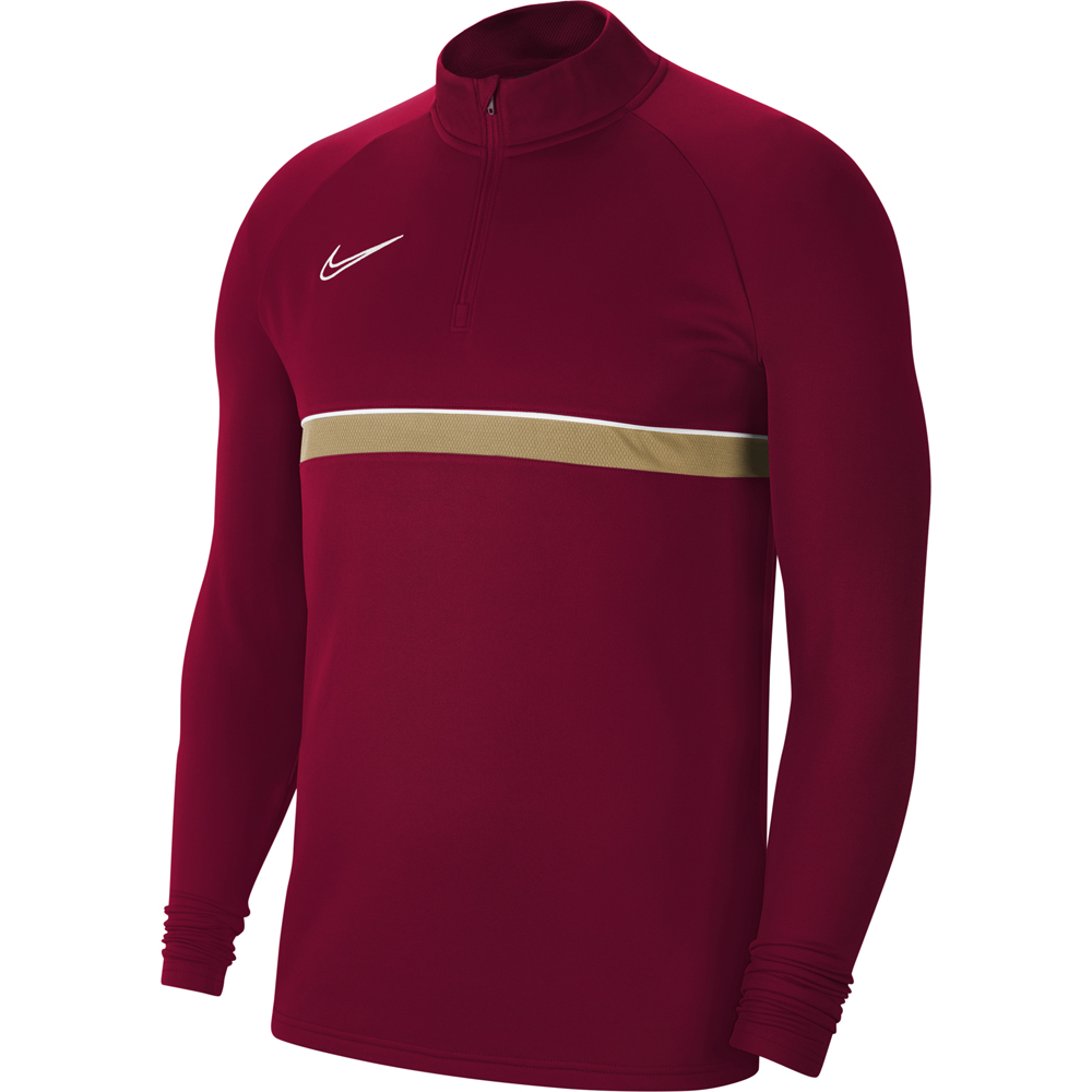 Nike Kinder Langarm Drill Top Academy 21 rot-gold
