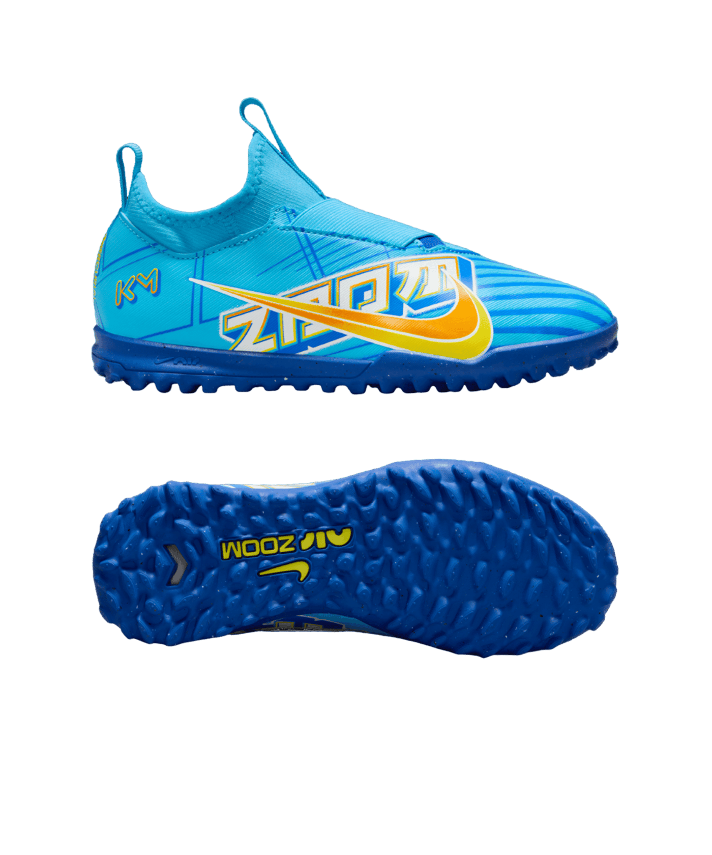 Nike Fußballschuh Air Zoom Mercurial Vapor XV Academy TF Mbappe Signature Kinder blau F400