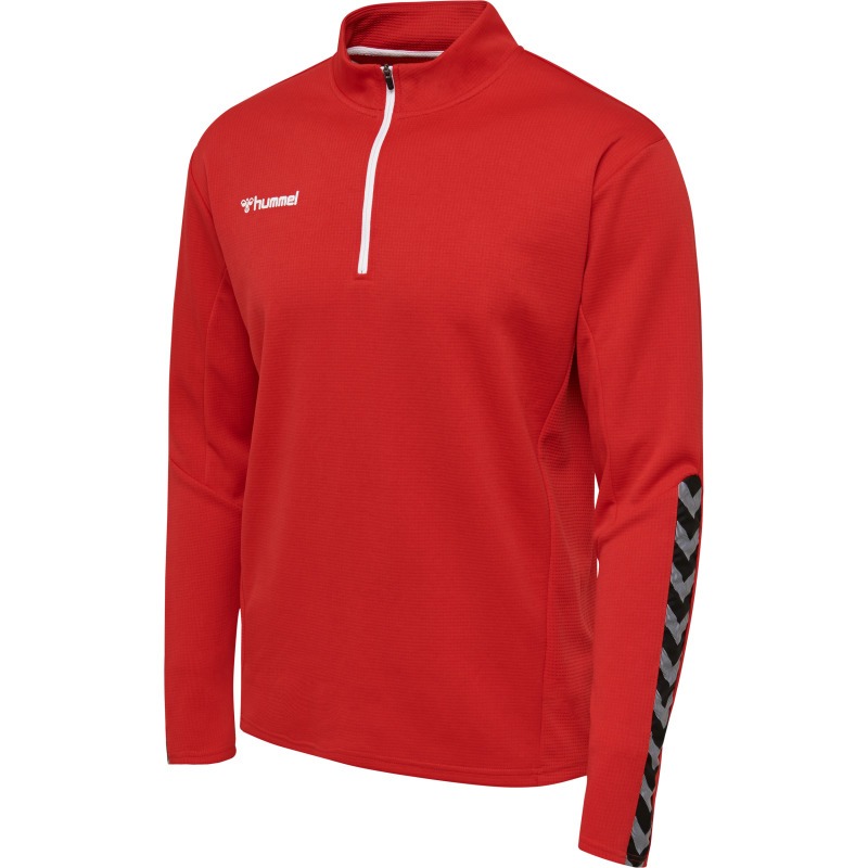 Hummel Hmlauthentic 24 Half Zip Sweatshirt true red